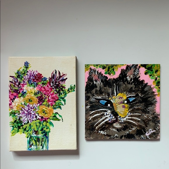 SOLD Original Art - Cat/Butterfly - Picture 5 of 11